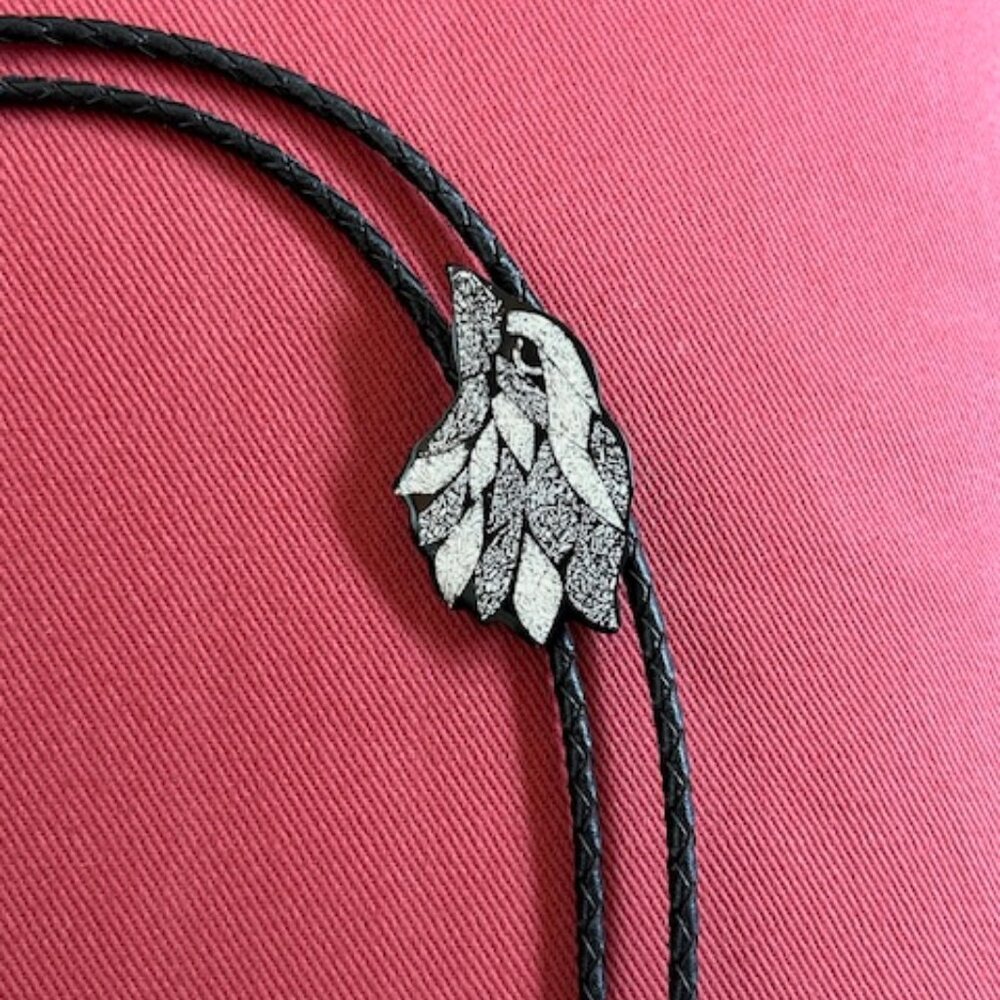 Rare One of a Kind Bird Bolo Tie
